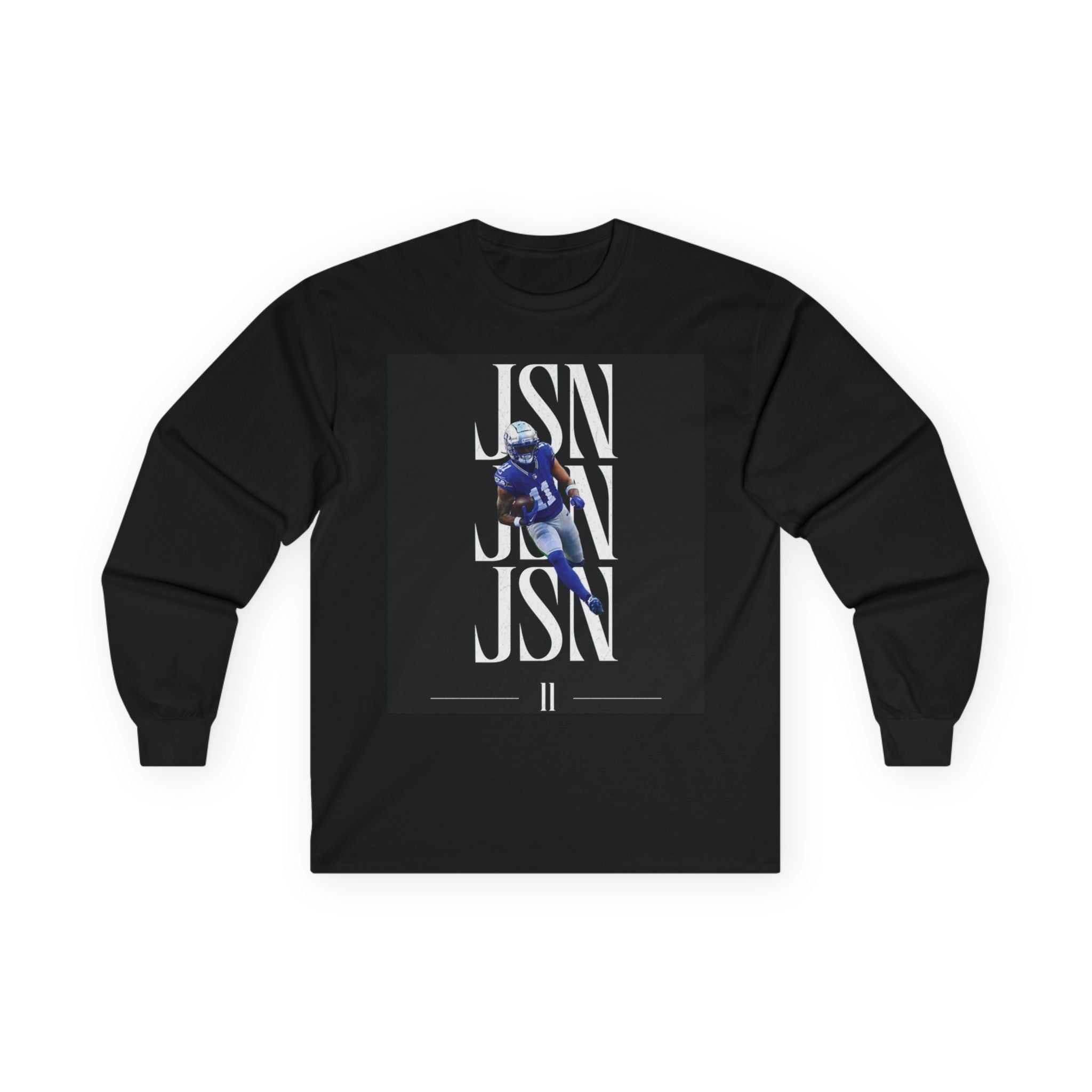 JSN signature Black Long Sleeve Graphic Tee