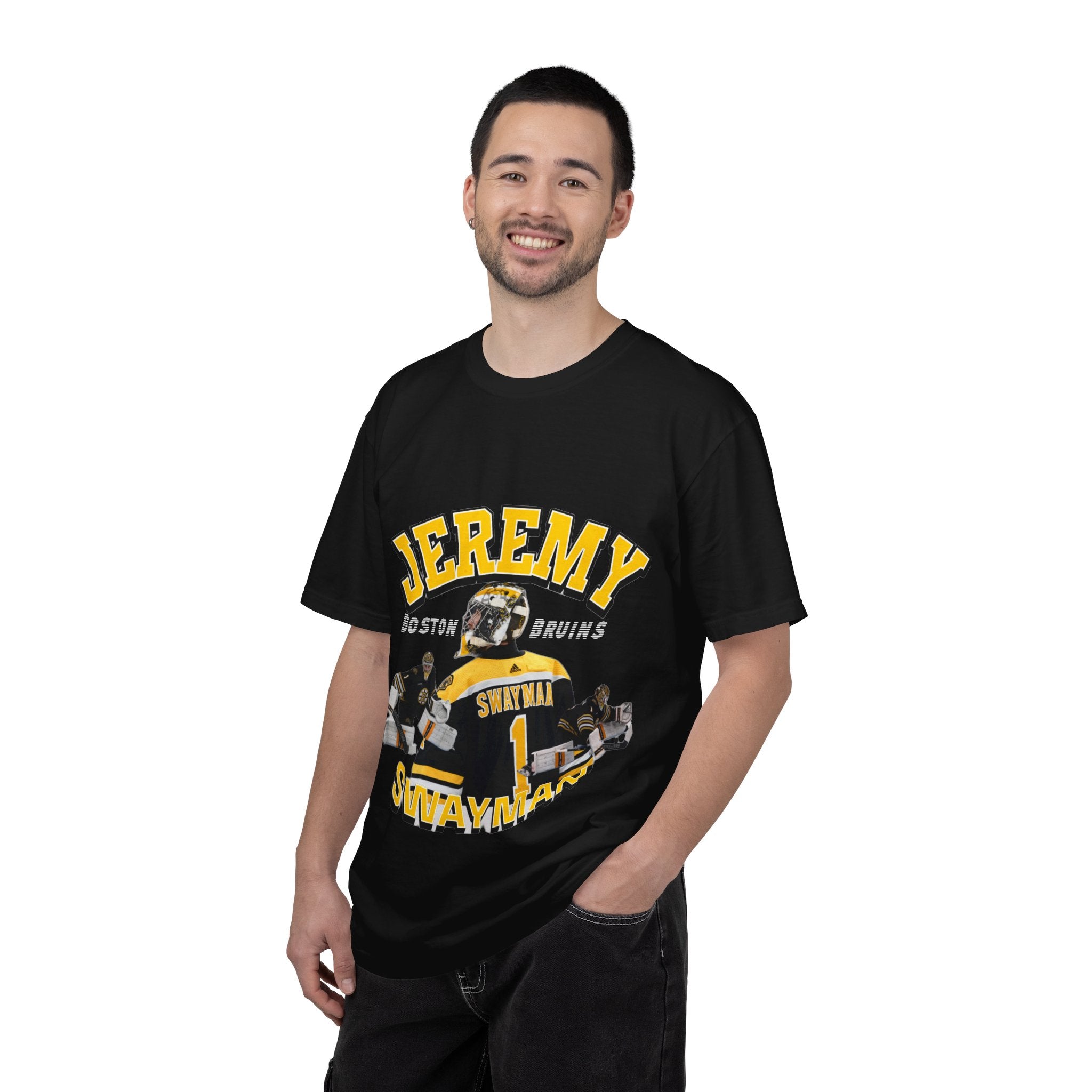 Jeremy Swayman Oversized Graphic Tee - All-Pro Vintage Exclusive