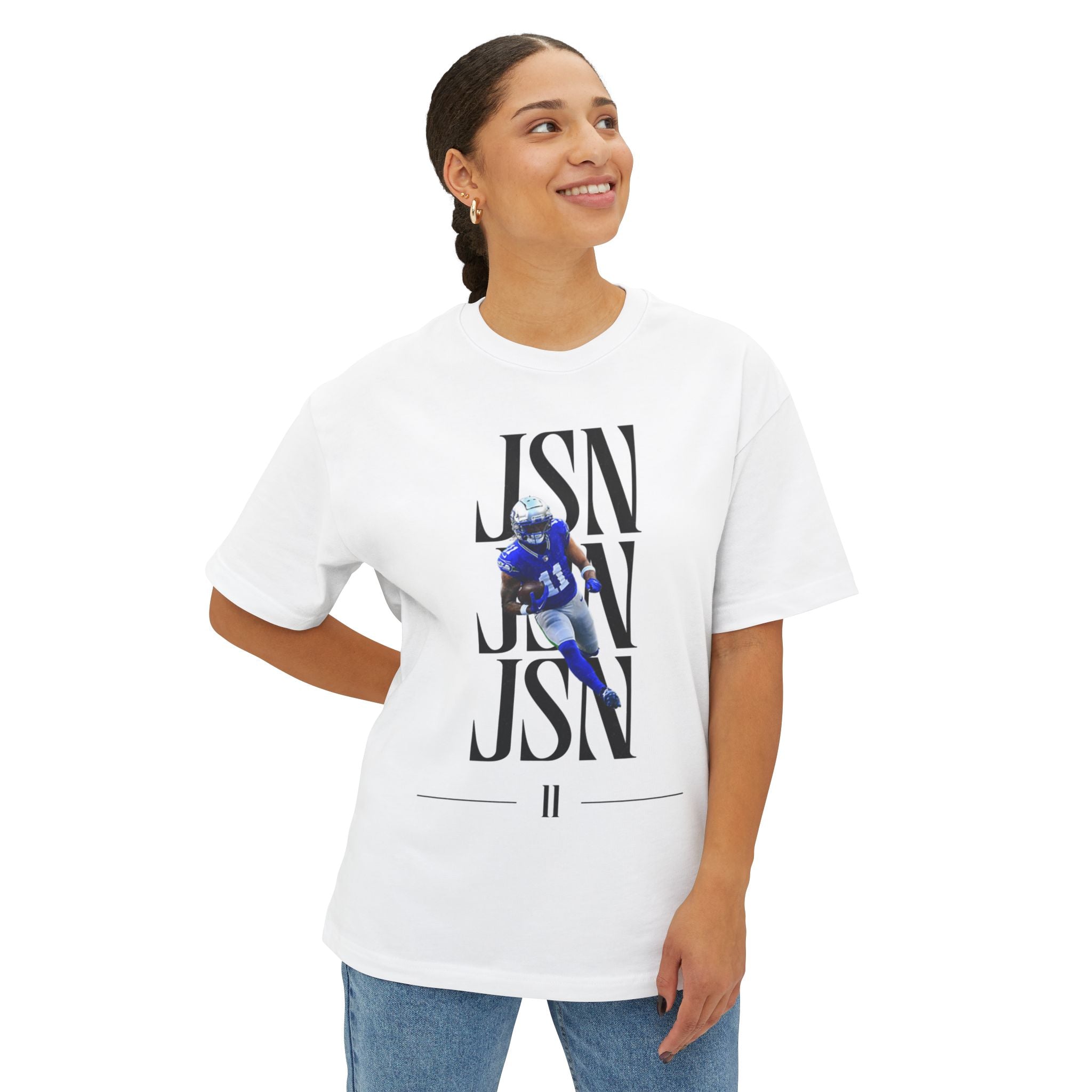 JSN Signature White Graphic Tee - All-Pro Vintage Exclusive